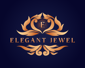 Elegant Ornamental Crest logo design