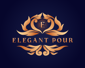 Elegant Ornamental Crest logo design