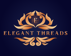 Elegant Ornamental Crest logo design