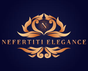 Elegant Ornamental Crest logo design