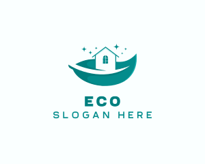 Leaf Eco Housekeeping logo design