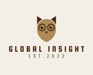 Animal - Cute Owl Bird logo design