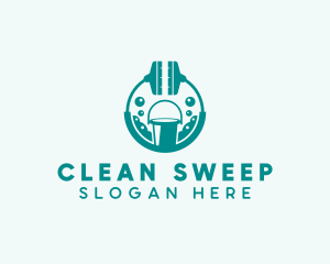 Housekeeping - Cleaning Mop Housekeeping logo design