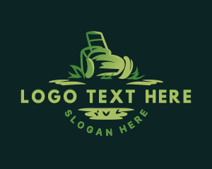 Farming - Lawn Mower Grass logo design