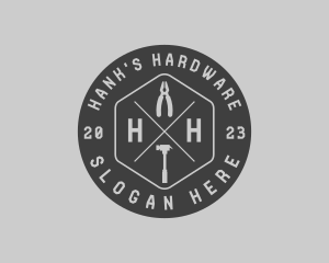 Hardware Tools Carpentry Handyman logo design