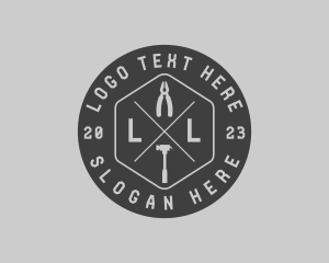 Laborer - Hardware Tools Carpentry Handyman logo design