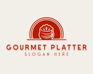 Bowl Soup Gourmet logo design