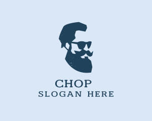 Sunglasses Beard Man  Logo