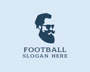Hair Gel - Sunglasses Beard Man logo design