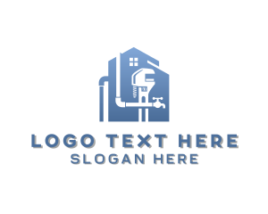 Pipe - Wrench Pipe Faucet logo design