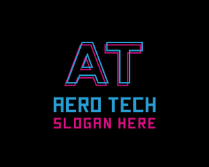 Digital Neon Tech logo design