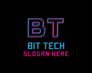 Digital Neon Tech logo design