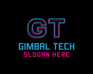 Digital Neon Tech logo design