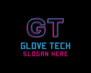 Digital Neon Tech logo design