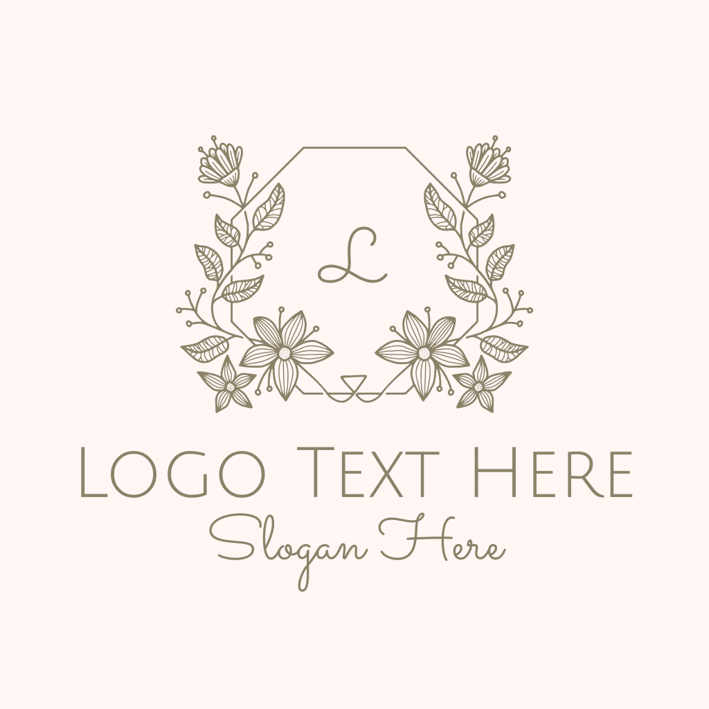 Floral Decoration Wreath Logo | BrandCrowd Logo Maker