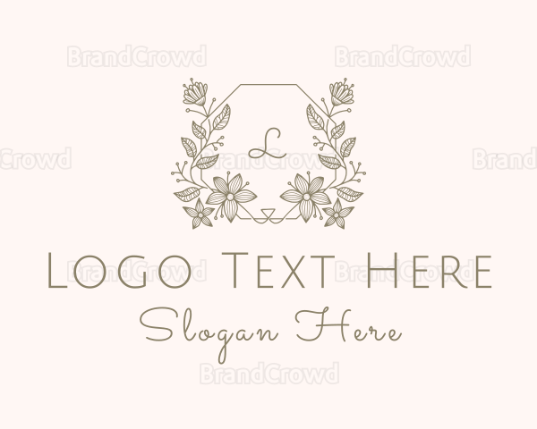 Floral Wedding Decoration Logo