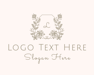 Funeral - Floral Wedding Decoration logo design