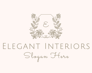 Floral Wedding Decoration  logo design