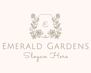 Floral Wedding Decoration  logo design