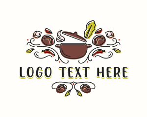 Curb - Culinary Restaurant Pot logo design