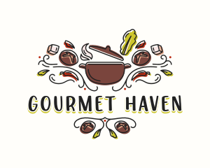 Culinary Restaurant Pot logo design