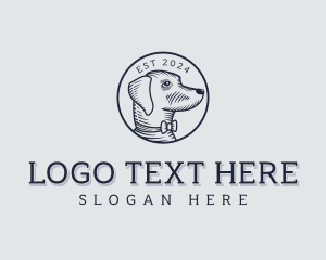 Vintage - Pet Dog Veterinarian logo design