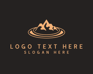 Highway - Mountain Road Camp logo design