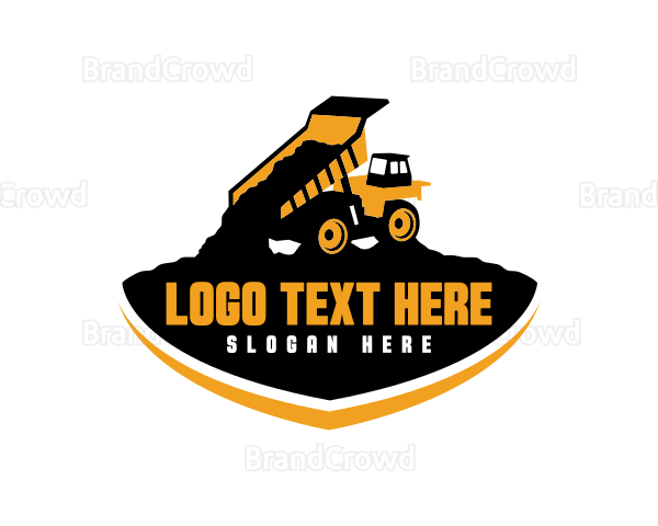 Construction Dump Truck Logo