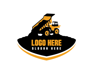 Construction - Construction Dump Truck logo design