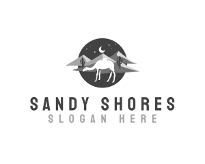 Dunes - Camel Oasis Desert logo design