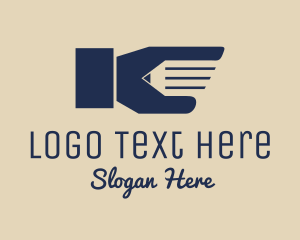 Blog - Blue Pencil Hand logo design