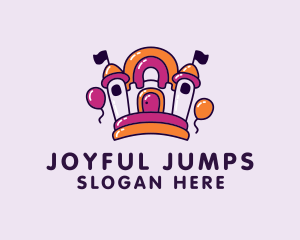 Amusement - Fun Inflatable Bounce House logo design