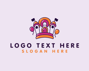 Amusement - Fun Inflatable Bounce House logo design