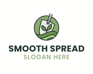 Shovel Sprout Lawn logo design