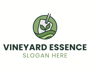 Shovel Sprout Lawn logo design