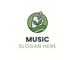 Shovel Sprout Lawn logo design