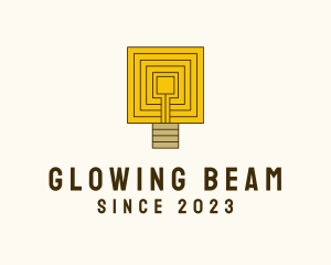 Maze Light Bulb  logo design