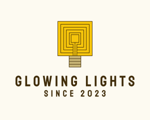 Maze Light Bulb  logo design