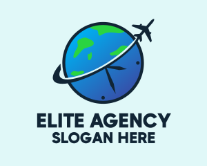 Agency - Travel Agency Clock logo design
