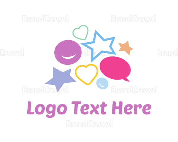 Children Sticker Shapes Logo