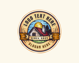 Badge - Retro House Property logo design