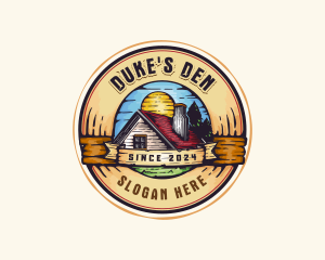 Retro House Property logo design