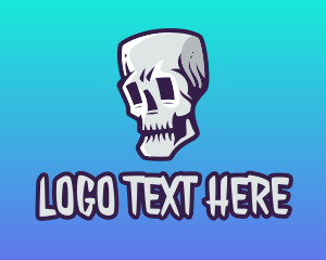 Dead - Skull Gaming Mascot logo design