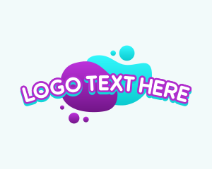 Pop - Fun Paint Ink logo design