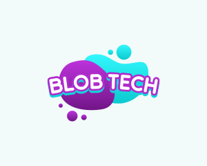 Blob - Fun Paint Ink logo design