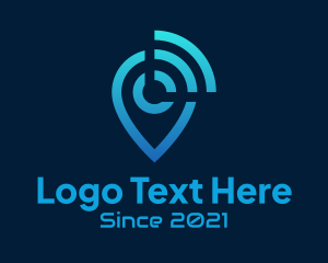 Wifi - Wifi Signal Location logo design