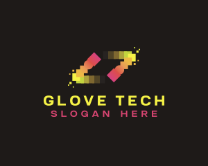 Motion Tech Pixel logo design