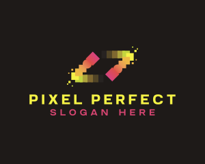 Motion Tech Pixel logo design