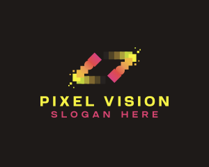 Motion Tech Pixel logo design