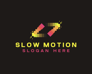 Motion Tech Pixel logo design